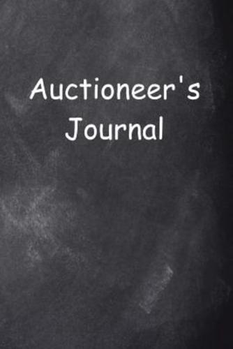 Auctioneer's Journal Chalkboard Design