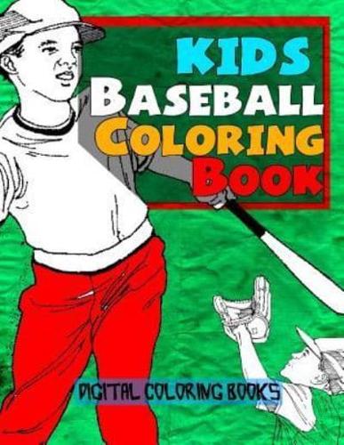 Kids Baseball Coloring Book