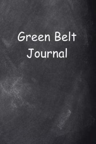 Green Belt Journal Chalkboard Design