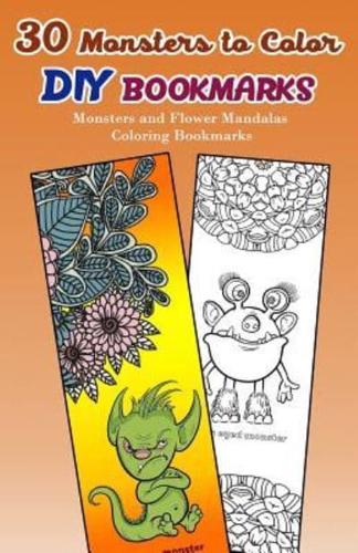 30 Monsters to Color DIY Bookmarks