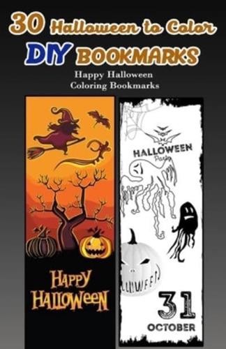 30 Halloween to Color Diy Bookmarks