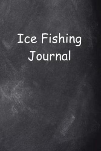 Ice Fishing Journal Chalkboard Design
