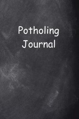 Potholing Journal Chalkboard Design
