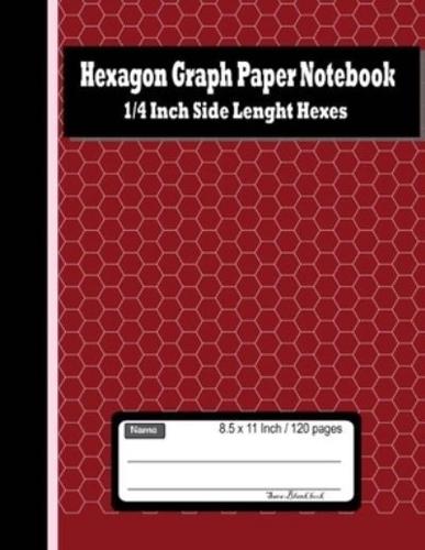 Hexagon Graph Paper Notebook; 1/4 Inch Side Length Hexes