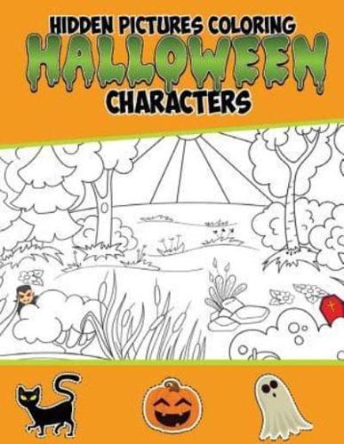 Hidden Pictures Coloring Halloween Characters