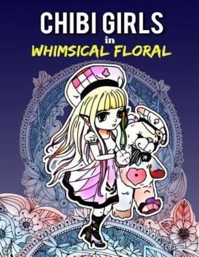 Chibi Girls in Whimsical Floral