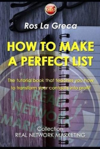 "How to Make a Perfect List"