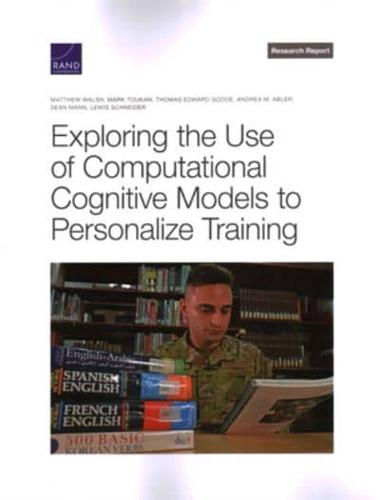 Exploring the Use of Computational Models to Personalize Training