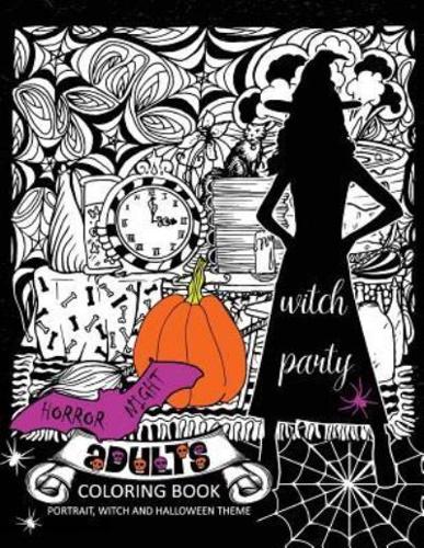 Horror Night Adults Coloring Book