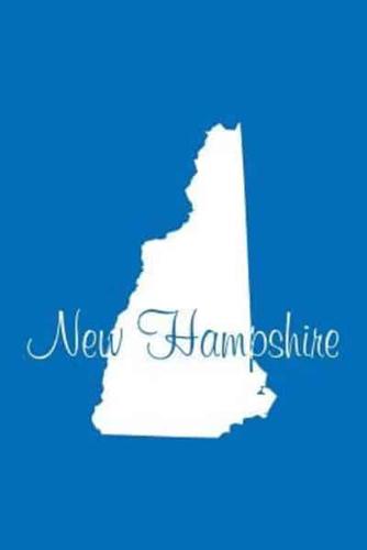 New Hampshire - Cobalt Blue Lined Notebook With Margins