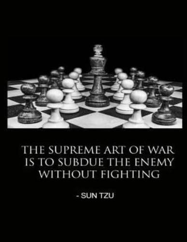 Art Of War Sun Tzu Quote Chess Journal Notebook Diary