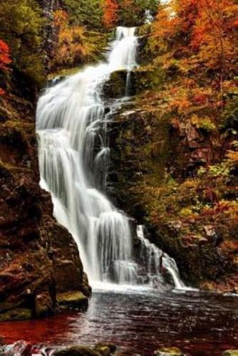 Waterfall in an Autumn Landscape Journal