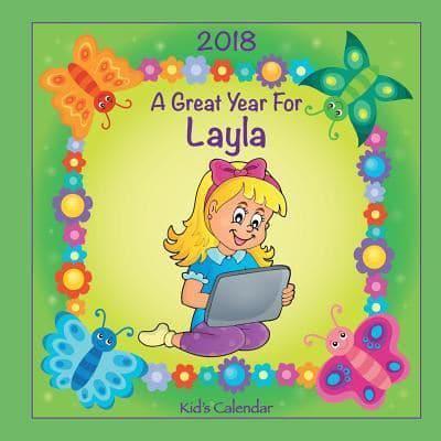 2018 - A Great Year for Layla Kid's Calendar