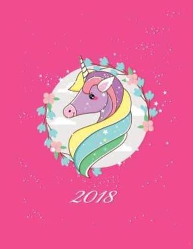 2018 Planner Weekly and Monthly Unicorn