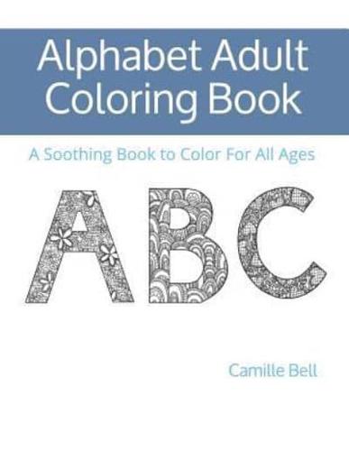 Alphabet Adult Coloring Book