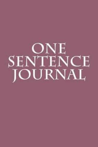 One Sentence Journal