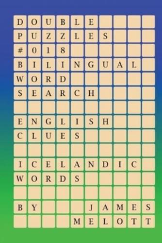 Double Puzzles #018 - Bilingual Word Search - English Clues - Icelandic Words