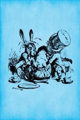 Alice in Wonderland Vintage Bullet Dot Grid Journal - Mad Hatter's Tea Party (Light Blue)