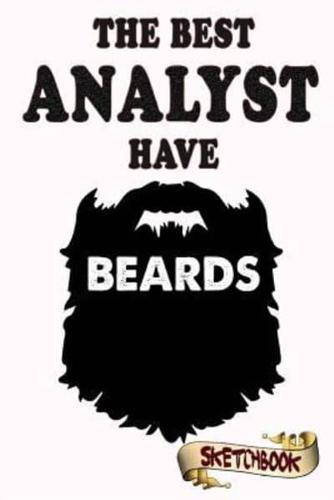 Sketchbook for Analysts With Beards, 101+ Blank Pages, Gift for Bearded Accountants Men, Sketching Journal Notebook for Bearded Boyfriend, Husband and Father