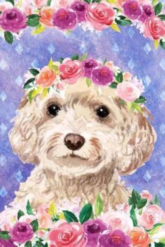 Journal Notebook for Dog Lovers Cockapoo in Flowers 1