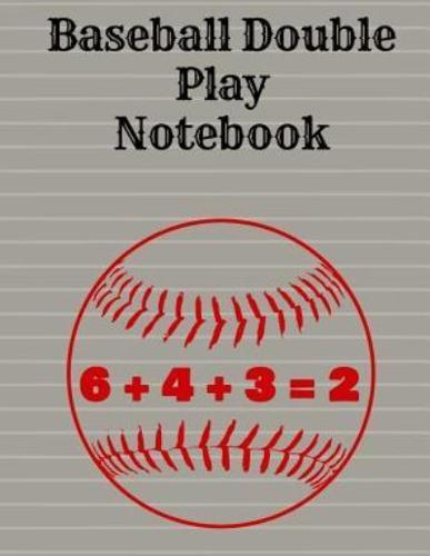 Baseball Double Play Notebook, Wide Ruled