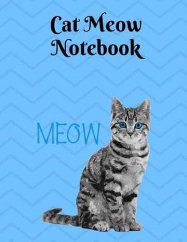 Cat Meow Notebook - Graph Paper, 5X5 Grid