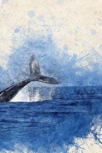 Whale In Watercolour Notebook