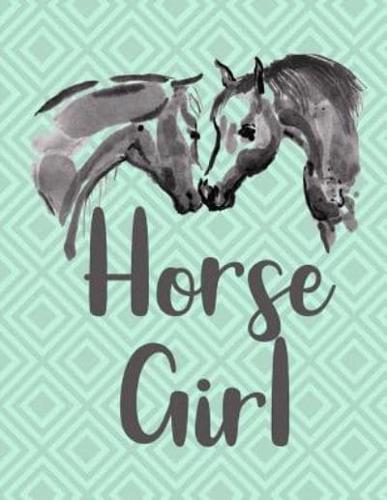 Horse Girl Notebook - Wide Ruled