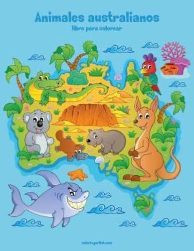 Animales australianos libro para colorear 1