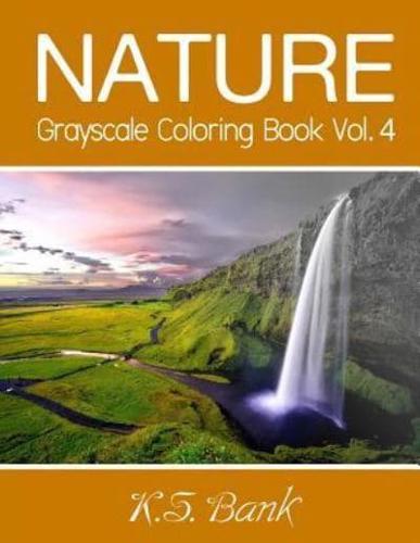 Nature Grayscale Coloring Book Vol. 4