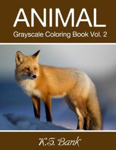 Animal Grayscale Coloring Book Vol. 2