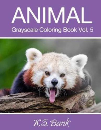 Animal Grayscale Coloring Book Vol. 5