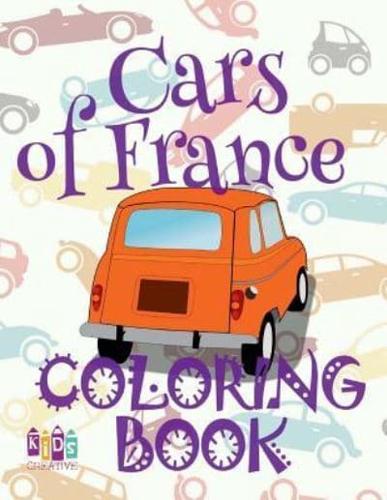 Cars of France Coloring Book