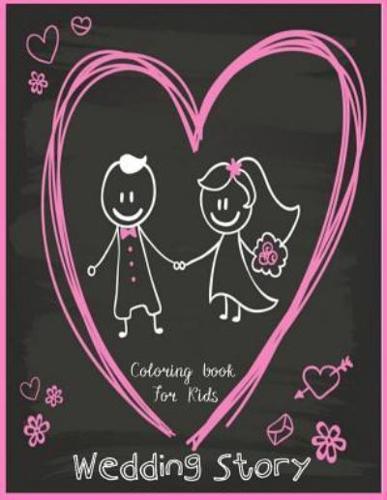 Wedding Story Coloring Book for Kids
