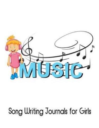 Song Writing Journals for Girls Music