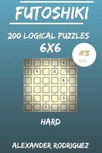 Futoshiki Puzzles 6X6 - Hard 200 Vol. 3