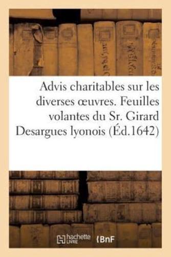 Advis charitables sur les diverses oeuvres, et feuilles volantes du Sr. Girard Desargues lyonois