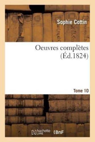 Oeuvres complètes Tome 10, 3