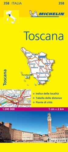 Toscana - Michelin Local Map 358