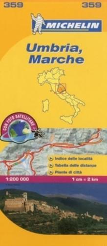 Marche & Umbria - Michelin Local Map 359