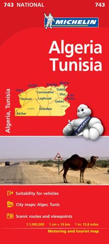 Algeria, Tunisia - Michelin National Map 743