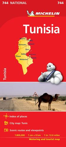 Tunisia - Michelin National Map 744