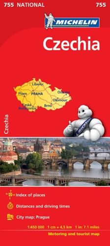 Czechia - Michelin National Map 755