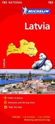 Latvia - Michelin National Map 783