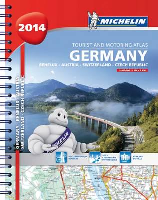 Germany, Benelux, Austria, Switzerland, Czech Republic 2014- A4 Spiral Atlas 2014