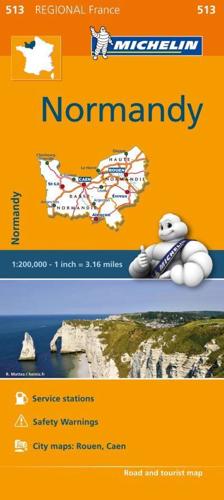 Normandy - Michelin Regional Map 513