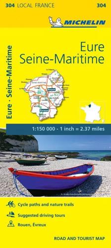 Eure, Seine-Maritime - Michelin Local Map 304