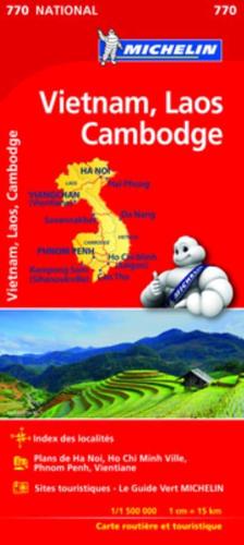 Michelin Vietnam Laos Cambodia Map 770