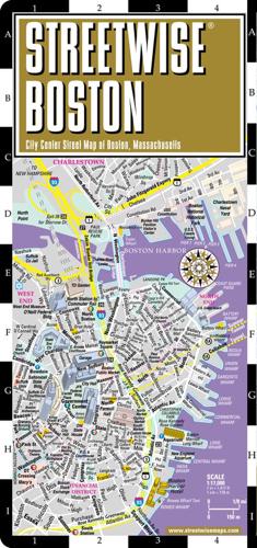Streetwise Boston Map - Laminated City Center Street Map of Boston, Massachusetts