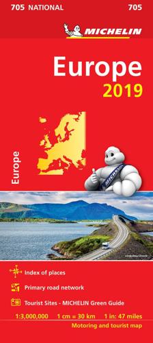 Europe 2019 - Michelin National Map 705